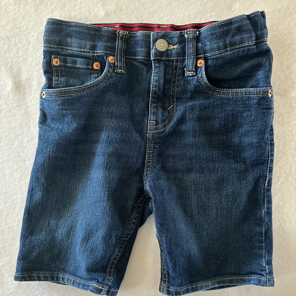 Levi's Girl’s Dark Blue Denim Shorts Size 10